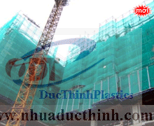 Lưới bao che công trình, Lưới xây dựng HDPE màu xanh ngọc